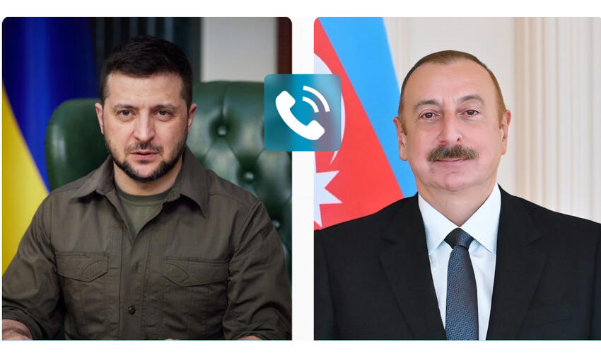 Prezident İlham Əliyev və Ukrayna Prezidenti Volodimir Zelenski arasında telefon danışığı olub