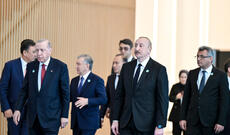 Prezident İlham Əliyev və TDT-nin qeyri-rəsmi Zirvə görüşünün digər iştirakçıları Türk Sivilizasiyası Mərkəzinin təməlqoyma mərasimində iştirak ediblər