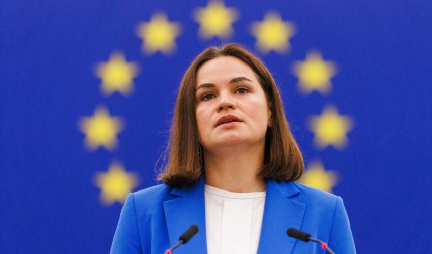 Belarus müxalifətinin lideri Tixanovskaya  Kiyevə səfərə gəlib