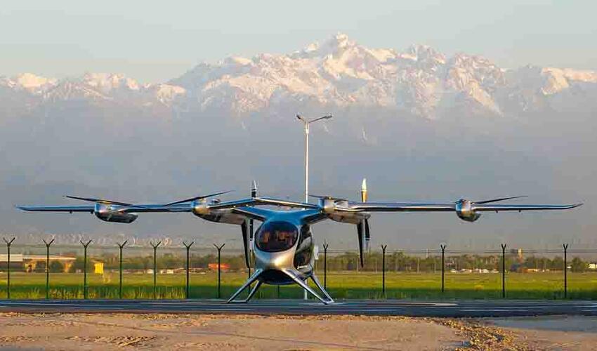 Qazaxıstan Mərkəzi Asiyada ilk aerotaksini sınaqdan keçirir