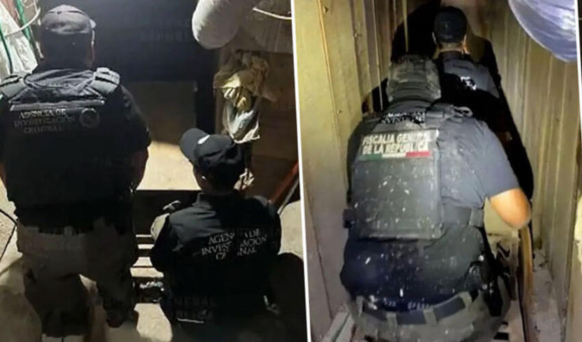Meksika polisi ABŞ sərhədindən yeraltı keçid aşkar edib