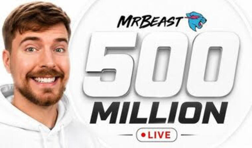 Bloqer MrBeast YouTube-da 500 milyon abunəçi həddini keçən ilk şəxs oldu
