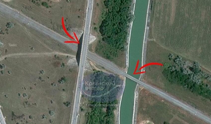 Dronlar Krımda dəmiryolu körpüsünə hücum edib
