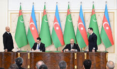 Azərbaycan ilə Türkmənistan arasında imzalanmış sənədlər mübadilə olunub