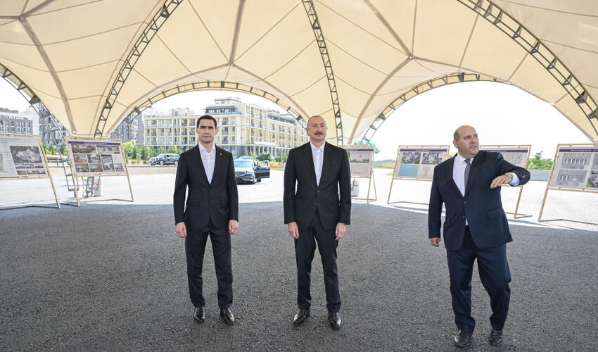 Azərbaycan və Türkmənistan prezidentləri Füzuli şəhərinin dağıdılmış yerlərinə baxıblar
