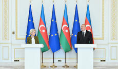 Prezident İlham Əliyev və Avropa Komissiyasının Prezidenti mətbuata bəyanatlarla çıxış ediblər