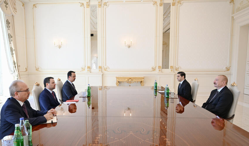 Prezident İlham Əliyev Türkiyənin ədliyyə nazirini qəbul edib