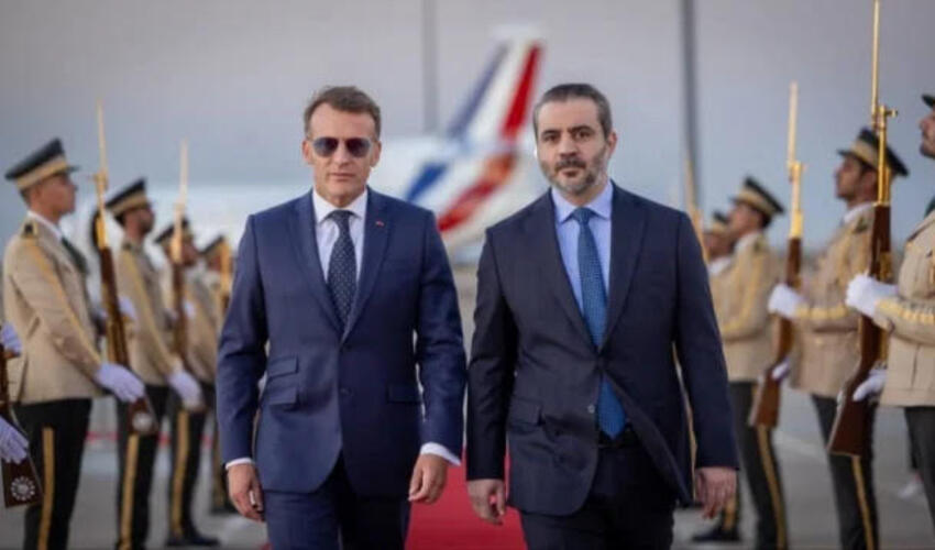 Makron son 17 ildə Fransa Prezidentinin ilk səfəri ilə Suriyaya gəlib