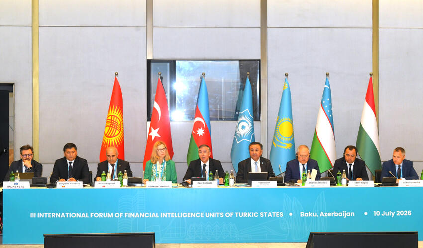 Bakıda Türk Dövlətləri Təşkilatına üzv ölkələrin Maliyyə Kəşfiyyatı Orqanlarının beynəlxalq forumu keçirilir