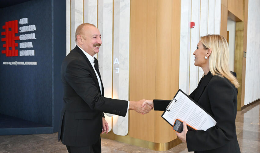 Prezident İlham Əliyev IV Şuşa Qlobal Media Forumunun açılışında iştirak edib