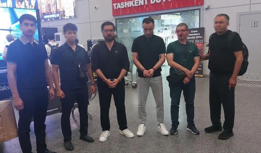 İnterpoldan qaçaraq Türkiyədə gizlənən  üç nəfər özbək Özbəkistana ekstradisiya edilib