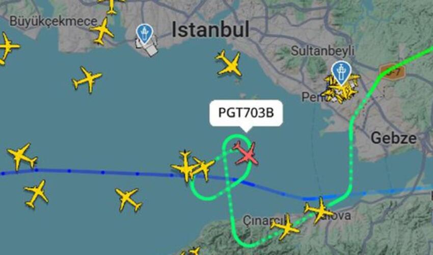 İstanbulda fırtına nəticəsində  təyyarələr hava limanına enə bilməyiblər