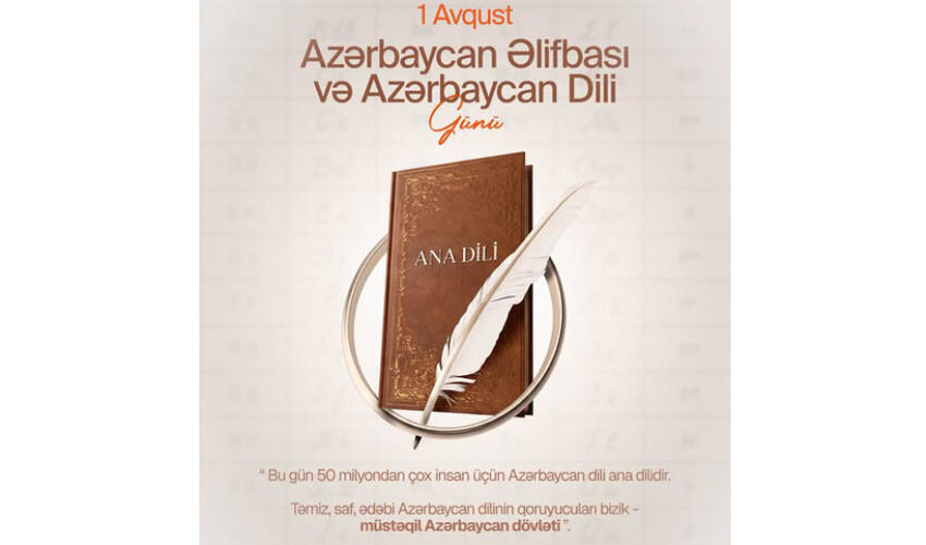 Prezident İlham Əliyevin sosial media hesablarında Azərbaycan Əlifbası və Azərbaycan Dili Günü ilə bağlı paylaşım edilib