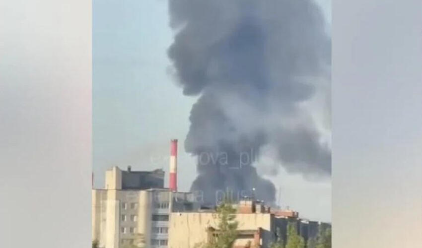 Yaroslavlda Ukrayna dronlarının hücumundan sonra Rusiyanın ən böyük neft emalı zavodlarından biri yanır