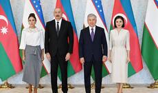 Prezident İlham Əliyev Özbəkistana dövlət səfərinə gəlib