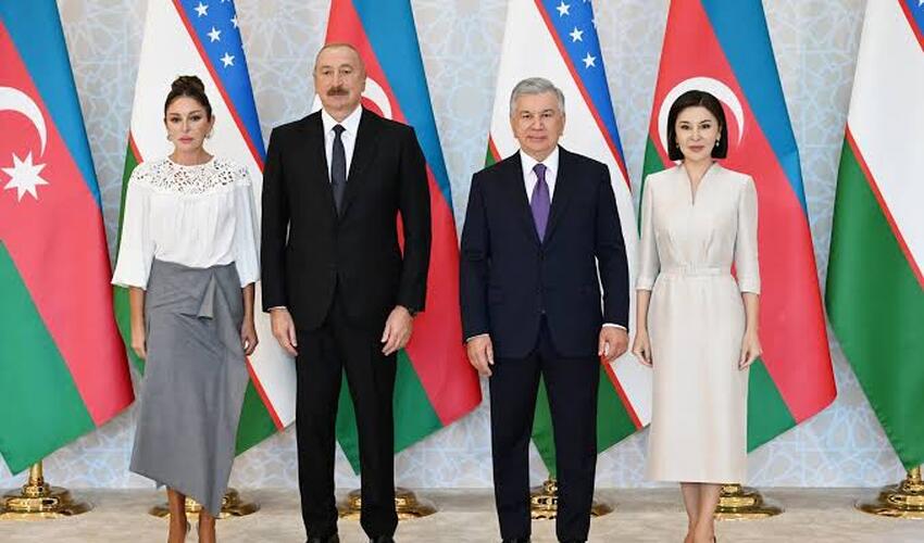 Prezident İlham Əliyev Özbəkistana dövlət səfərinə gəlib