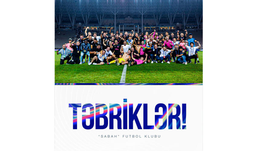 Prezident İlham Əliyev "Sabah" futbol klubunu təbrik edib