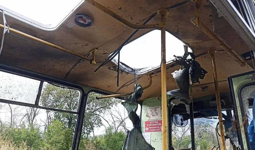 Ukrayna silahlı qüvvələri Donetskdəki bir ticarət mərkəzinə Flamingo raketləri ilə zərbə endirib
