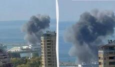 Soçi sahilinə pilotsuz qayıqlar hücum edib, yanğın başlayıb