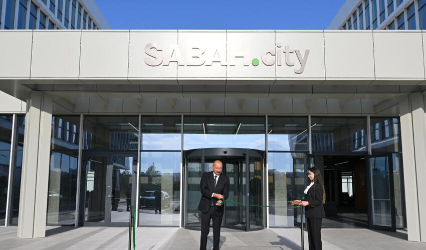 Prezident İlham Əliyev “SABAH.city” innovasiya şəhərciyinin birinci mərhələsinin açılışında iştirak edib