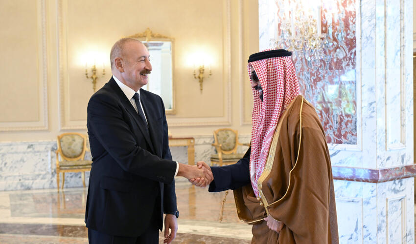 Prezident İlham Əliyev Birləşmiş Ərəb Əmirliklərinin milli təhlükəsizlik müşavirini qəbul edib