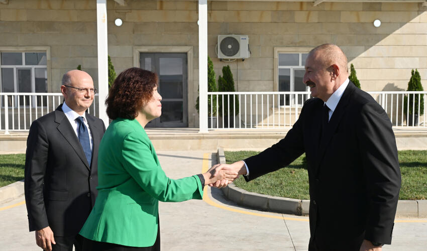 Prezident İlham Əliyev “Qobustan” Günəş Elektrik Stansiyasının açılışında iştirak edib