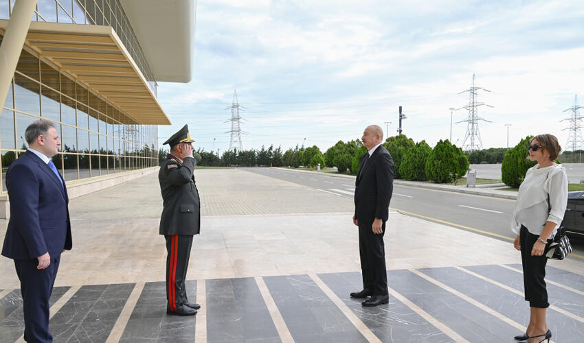 Prezident İlham Əliyev “ADEX 2026” və “Securex Caspian” sərgiləri ilə tanış olub