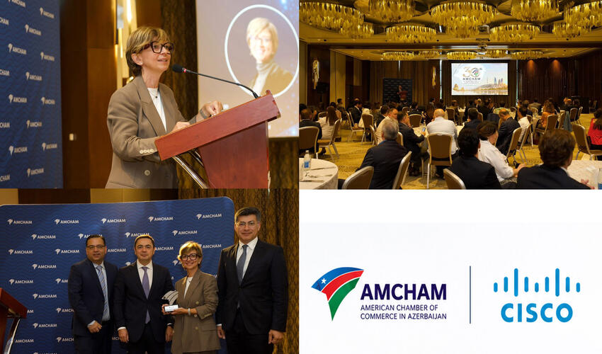 Cisco AmCham Azərbaycanın nahar görüşündə süni intellektə hazırlıq və rəqəmsal transformasiya üzrə qlobal təcrübəsini bölüşüb.