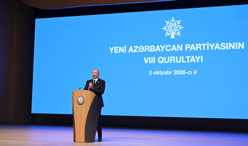 Yeni Azərbaycan Partiyasının VIII Qurultayı keçirilib