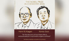 2026-cı il Kimya üzrə Nobel Mükafatı güzgü izomerləri olan birləşmələrin sintezinə görə Henri Kaqan və Kenso Soaya verilib