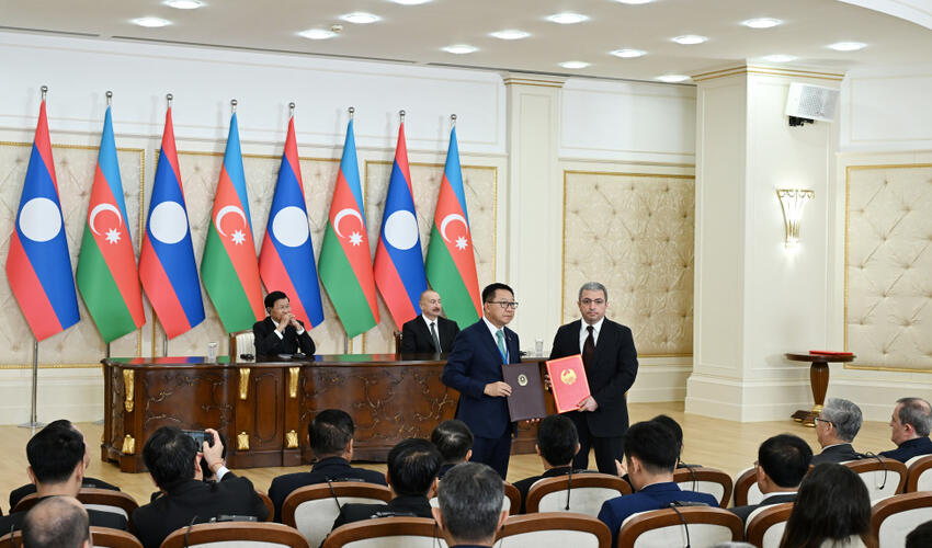 Azərbaycan ilə Laos arasında Birgə Bəyanat qəbul olunub və sənədlər mübadilə edilib