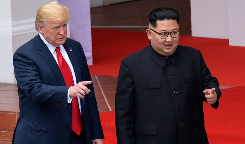 Tramp Kim Çen Inla görüşə bilər