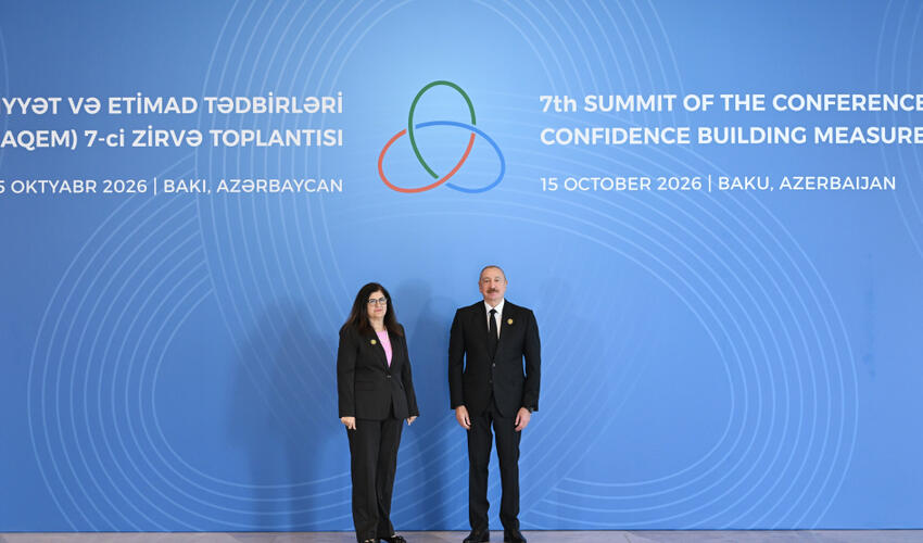 Bakıda AQEM-in 7-ci Zirvə Görüşü keçirilir
Prezident İlham Əliyev tədbirdə çıxış edib