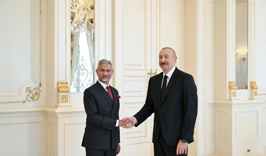 Azərbaycan Prezidenti İlham Əliyev Hindistanın xarici işlər nazirini qəbul edib