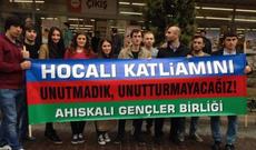 Ahısqalı tələbələr mitinq keçiriblər