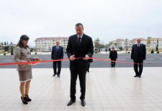 Prezident Ağdaşda zavodun açılışında iştirak edib