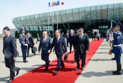 Fransua Ollandın Azərbaycana rəsmi səfəri başa çatıb - FOTO