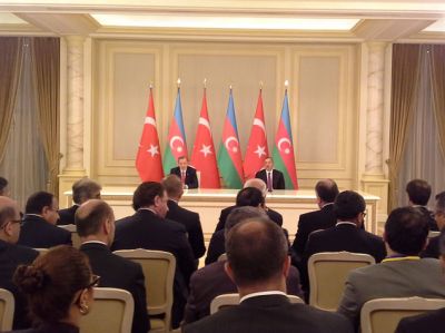 İlham Əliyev: “Türkiyə nə qədər güclü olsa, biz özümüzü o qədər güclü hiss edəcəyik”