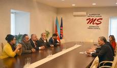 Mətbuat Şurasında türkiyəli jurnalistlərlə görüş keçirilib - FOTO