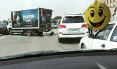 "Platin" spirtli içki maşını qəza yaratdı! - FOTO