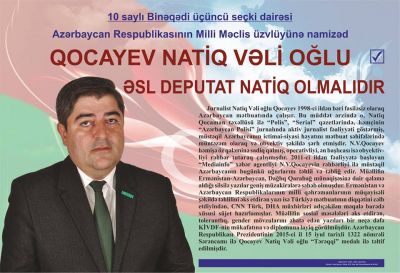 Namizəd Natiq Qocayev seçiciləri ilə görüşəcək