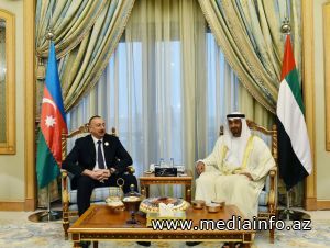 İlham Əliyev Abu Dabinin vəliəhdi ilə görüşüb - FOTO