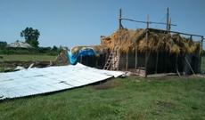 Qaxda güclü külək və yağış fəsadlar törədib