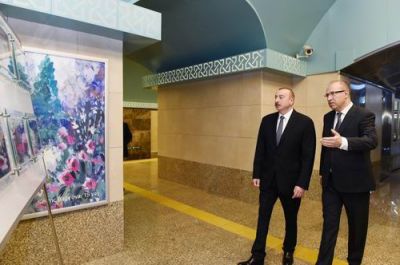 Metronun “Sahil” stansiyası istifadəyə verilib