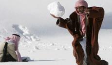 Səudiyyə Ərəbistanına qar yağdı