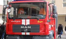 Gəncədə ev yanıb