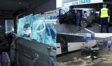 Polşada Ukraynaya məxsus avtobus qəza törətdi