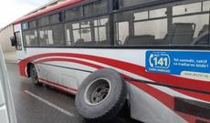 Tuneldə avtobus qəzaya uğradı