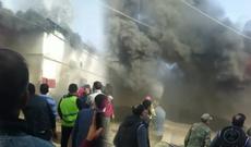 Sədərəkdə güclü yanğın başlayıb-Video