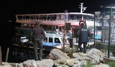 İstanbul sahilində yük gəmisi batıb